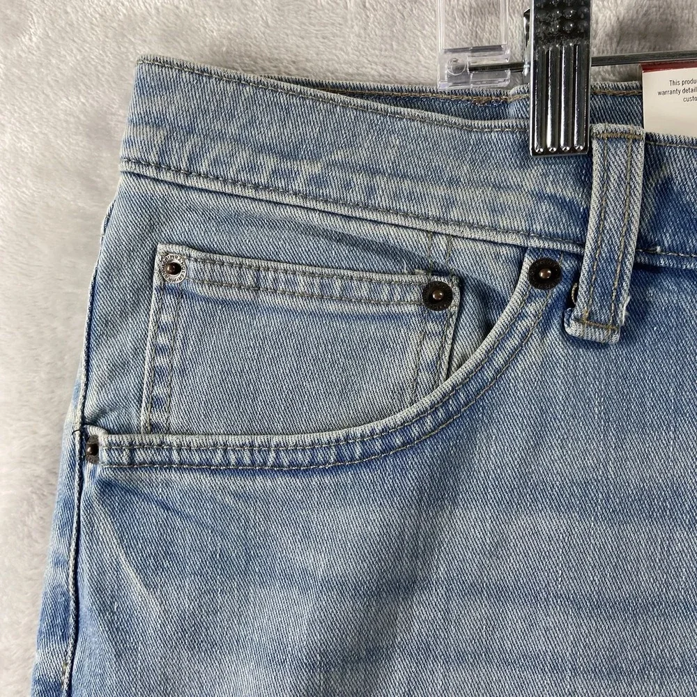 Wrangler Jeans mens 40x29 Relaxed Bootcut Denim Blue Western Bootleg Light Wash